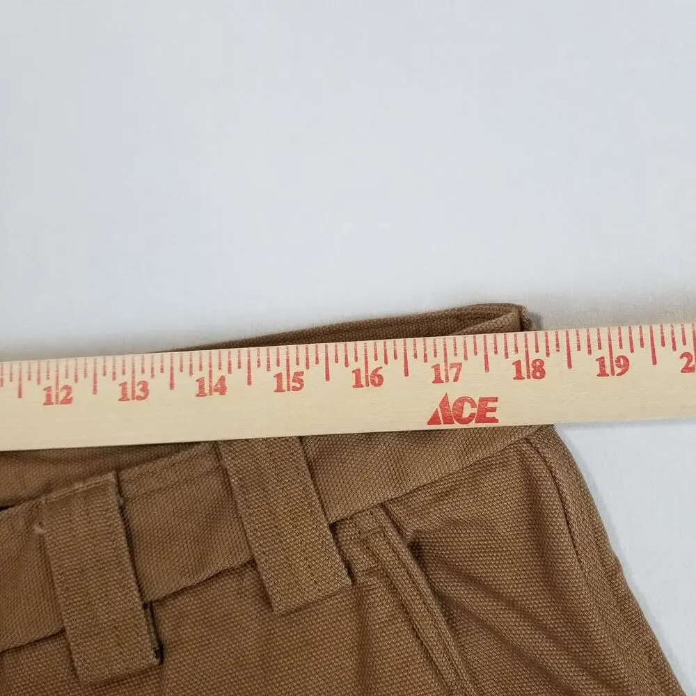 Duluth Fire Hose Pants Mens 38x32 Brown Fleece Lined Relaxed Cargo Work 34513